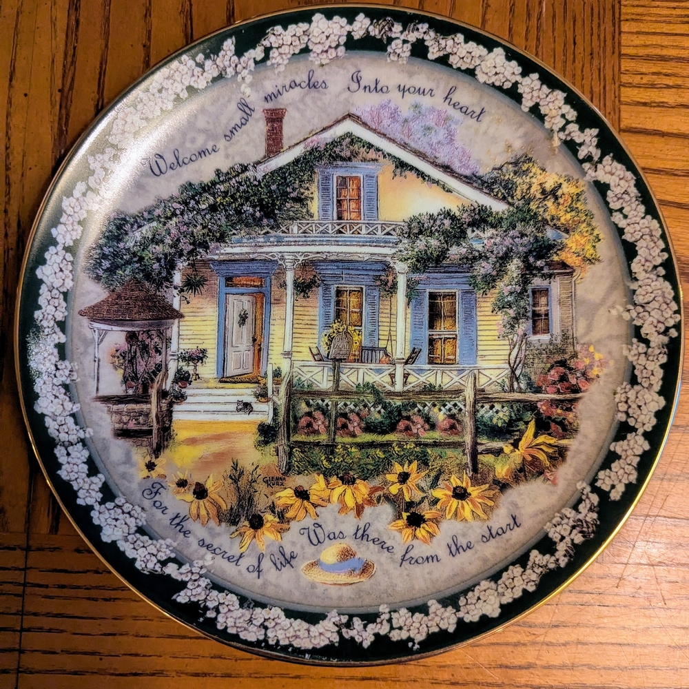 The Bradford Exchange Plate Glenna Kurz. Home Is Where You"ll Find Me. No1772A